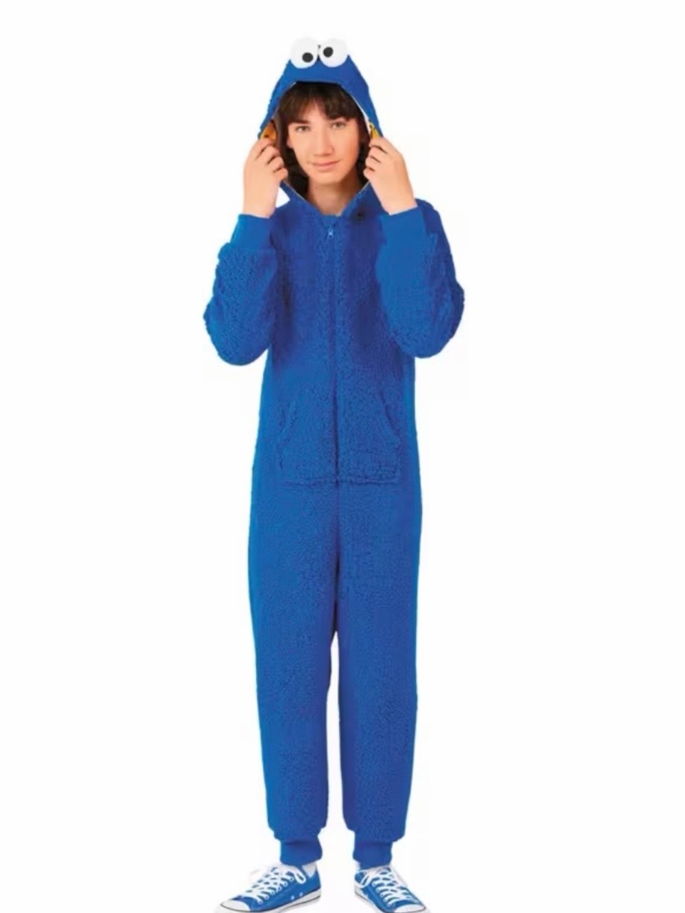 Big Kid/ Teen Cookie Monster costume onesie